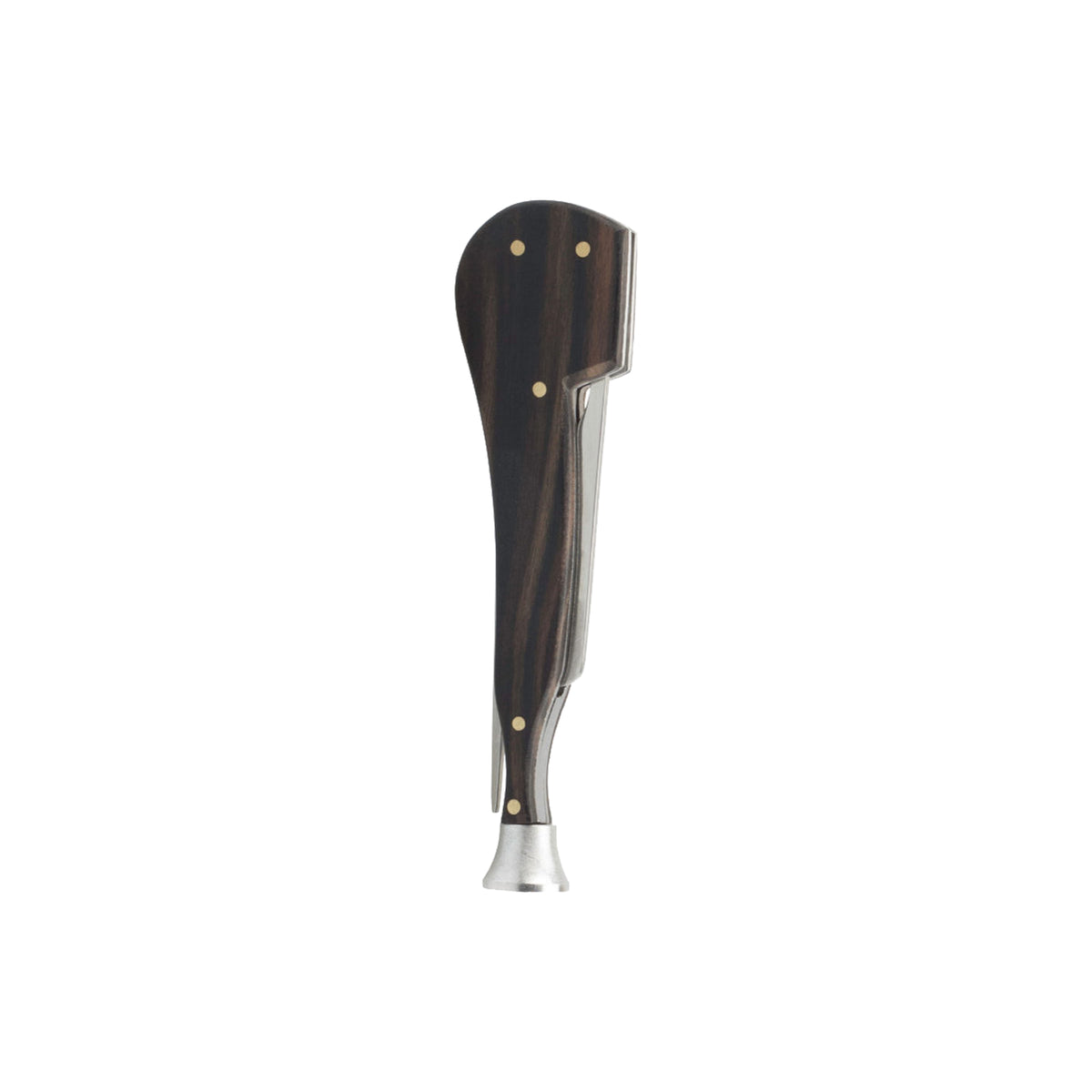 Steel Pipe Tamper - Ebony wood and stainless