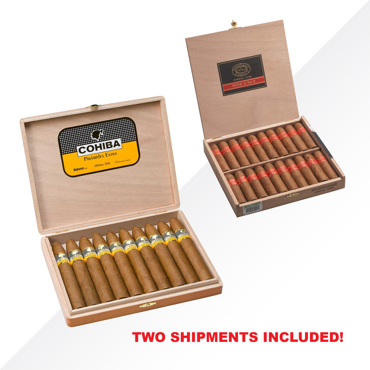 Cohiba Piramides Extra + Partagas Serie D No.6 COMBO
