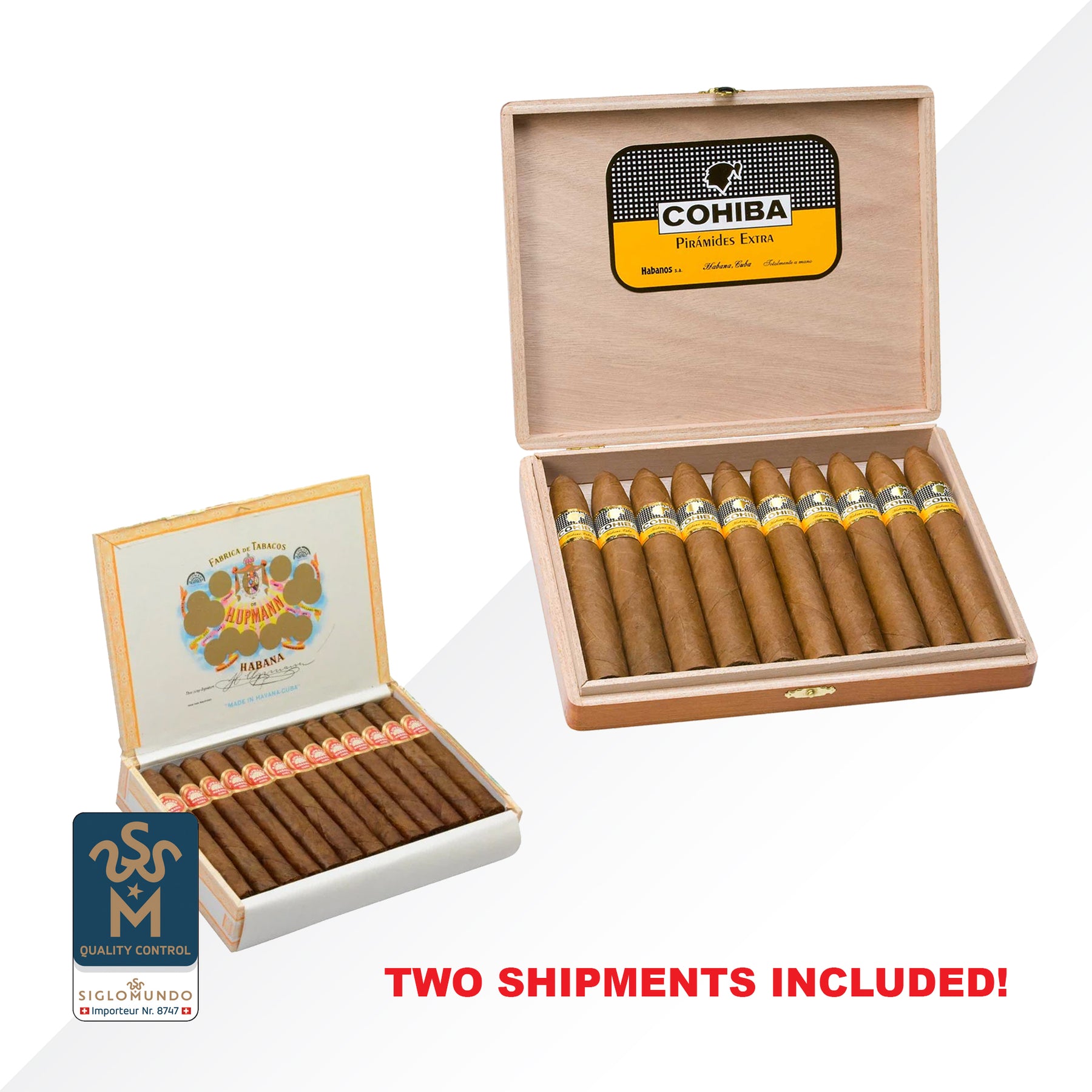 Piramides Extra 10pcs + H.Upmann Epicure SGM 25pcs