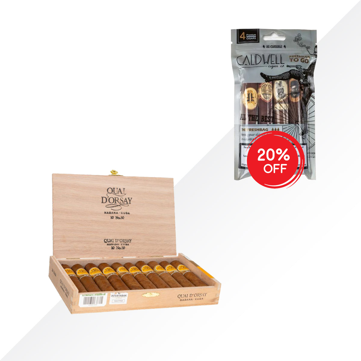 QUAI D'ORSAY No.50 10pcs + CALDWELL SELECTION COMBO