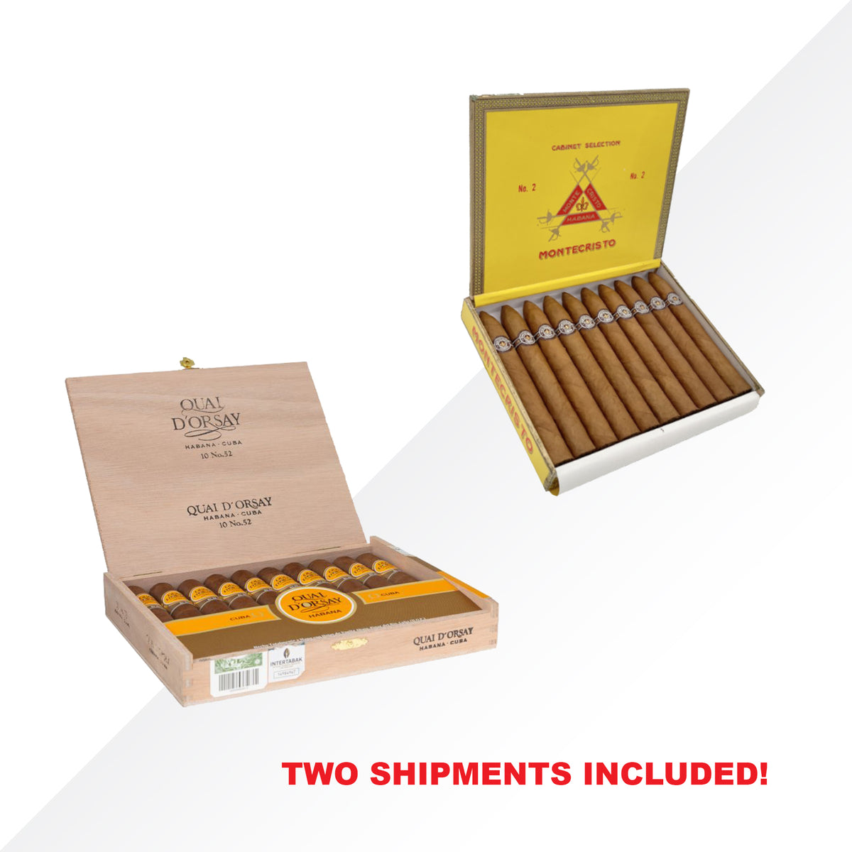 Quai d'Orsay No.52 10pcs + Montecristo No.2 10pcs - COMBO