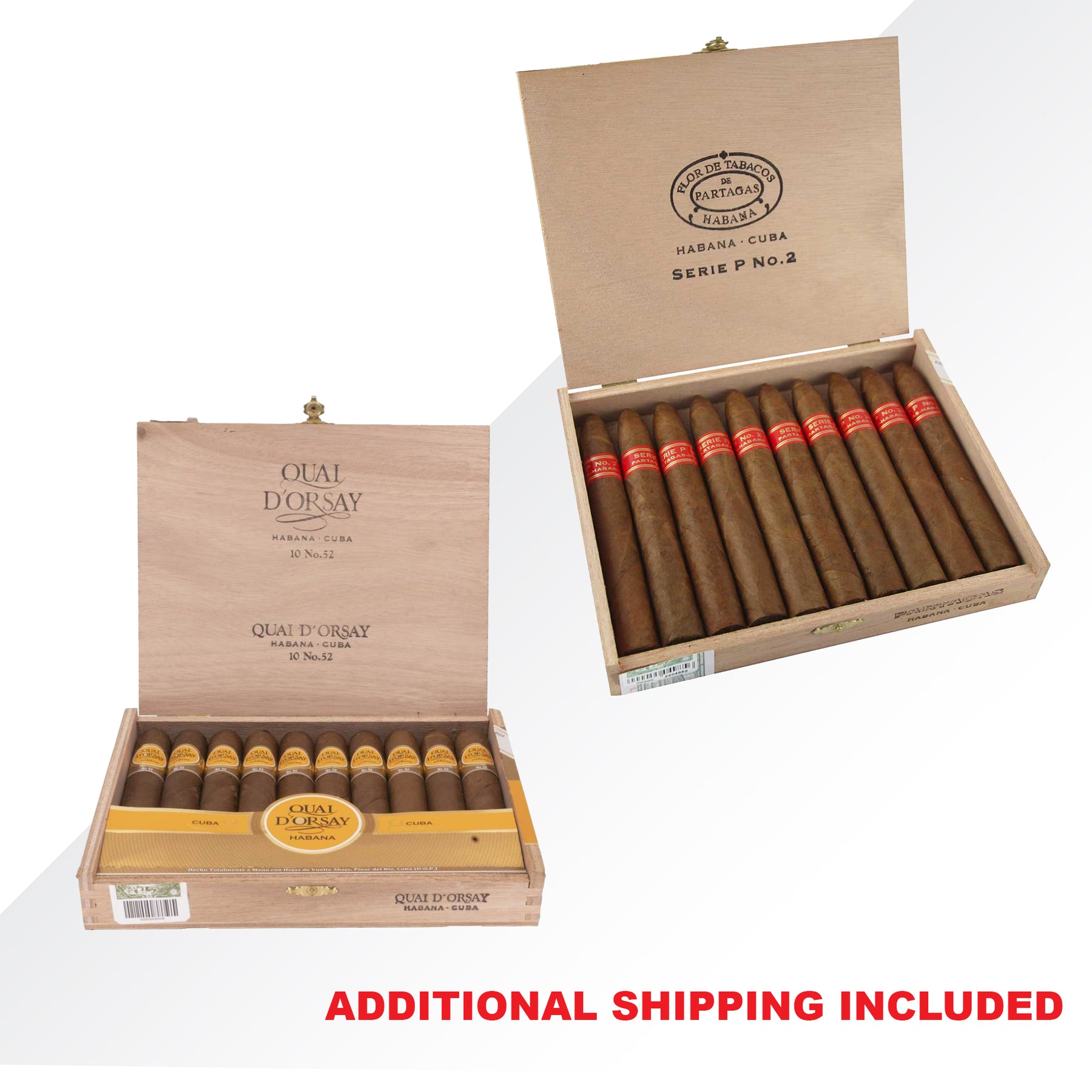 Quai d'Orsay 52 10pcs - Partagas P2 10pcs COMBO