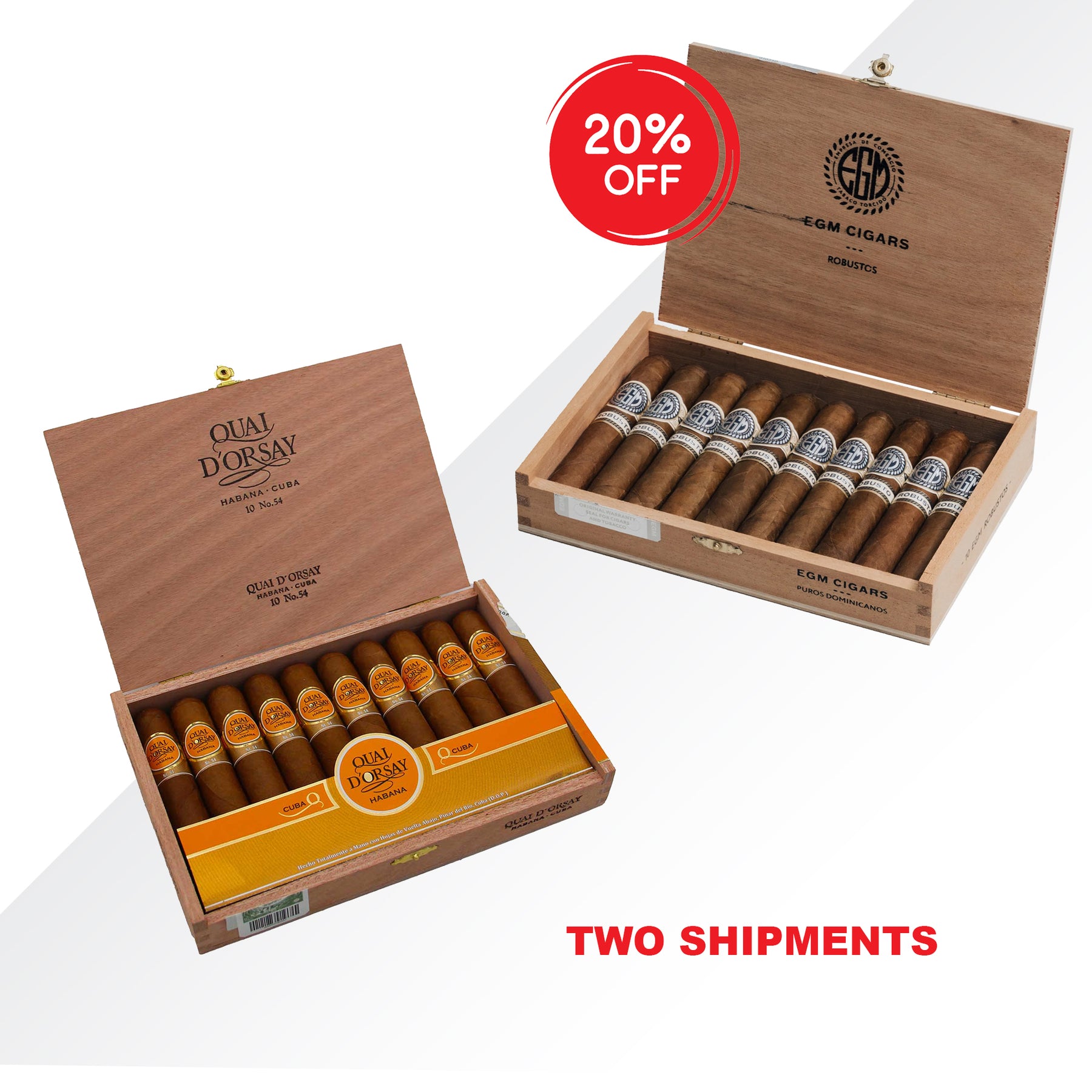 Quai d'Orsay 54 10pcs - EGM Robusto 10pcs COMBO