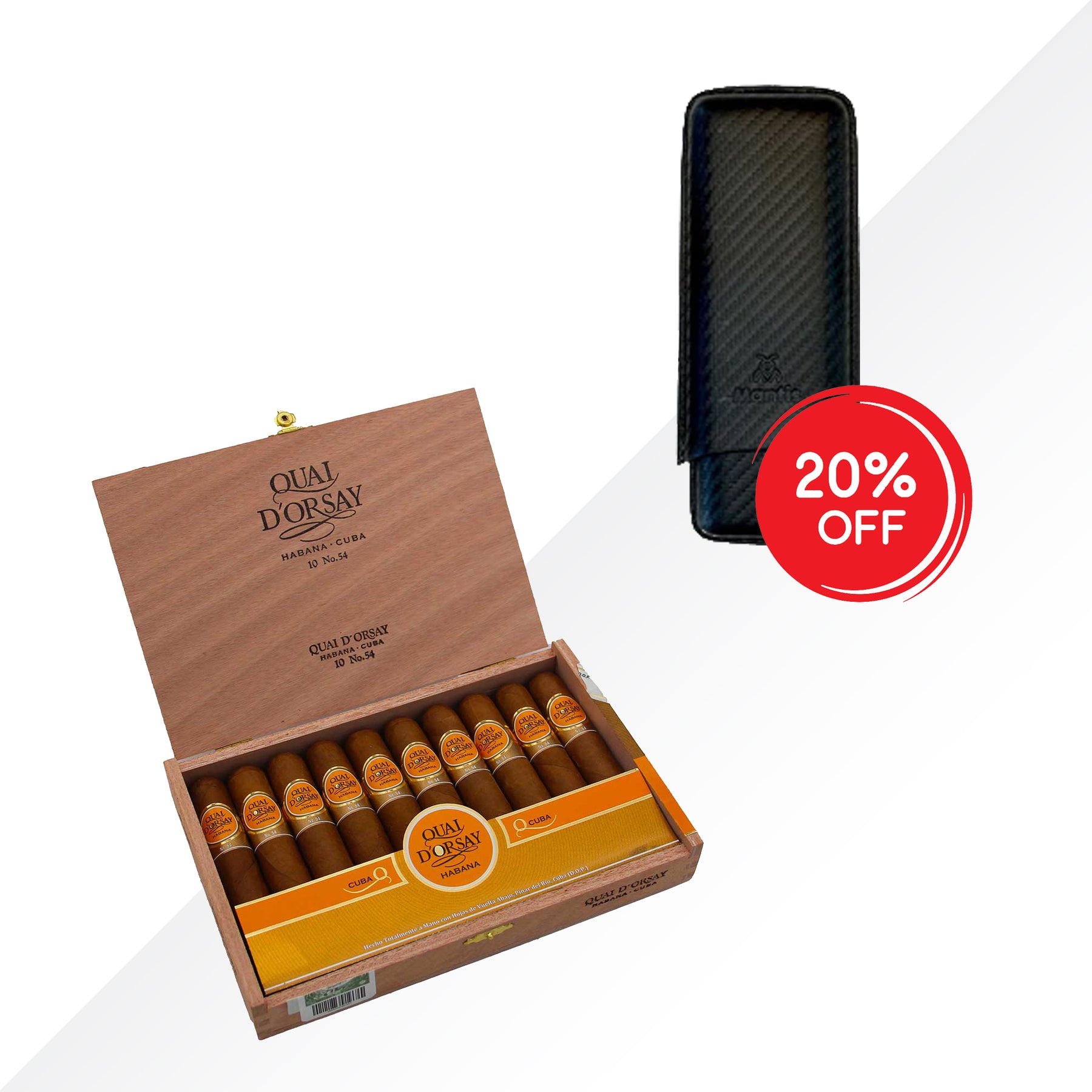QUAI D'ORSAY No.54 10pcs + NEO CASE MANTIS 2 CIGARS COMBO