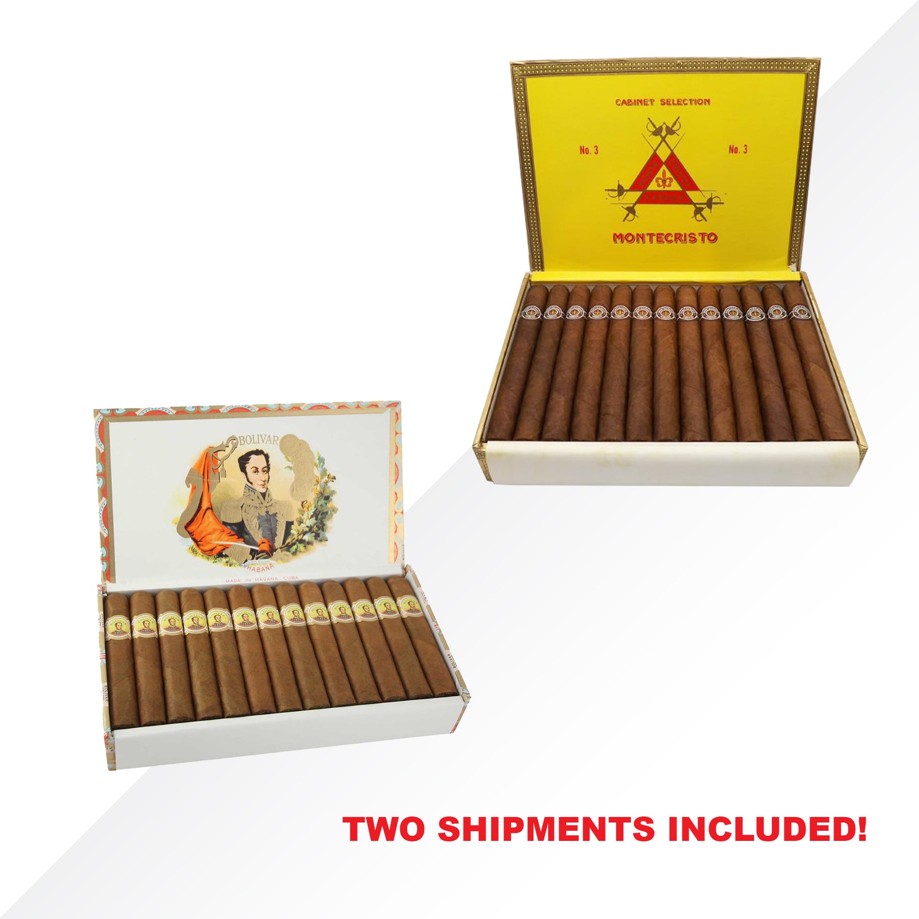 Bolivar Royal Coronas 25pcs + Montecristo No.3  25pcs COMBO