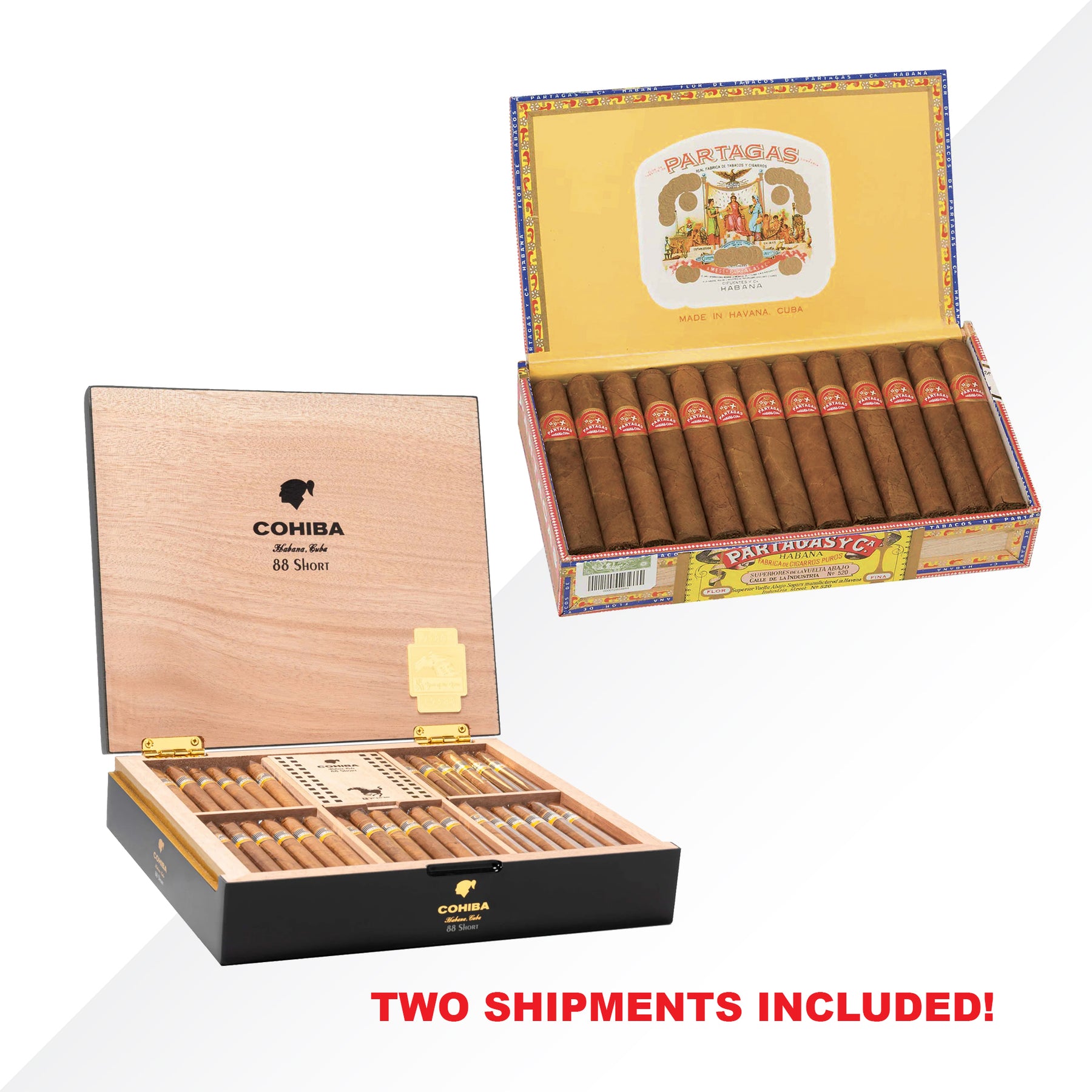 PARTAGAS SHORTS 25pcs + COHIBA SHORTS COMBO