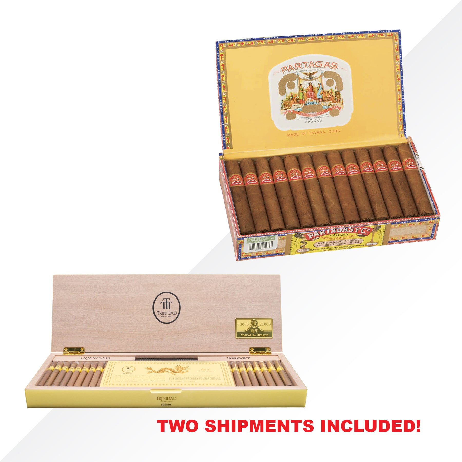 PARTAGAS SHORTS 25pcs + TRINIDAD SHORTS COMBO