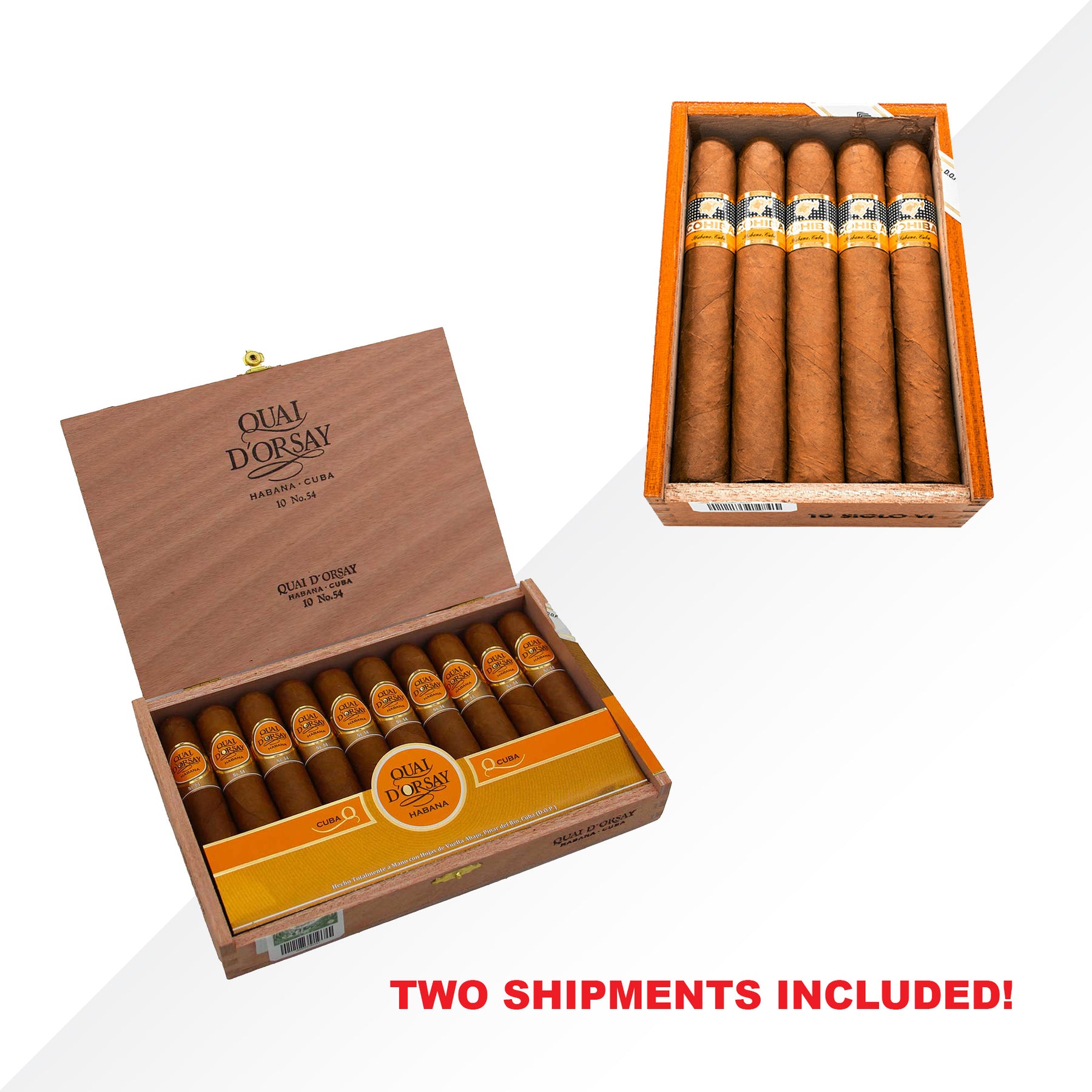 Cohiba Siglo VI 10pcs + Quai D'Orsay No.54 10pcs - COMBO