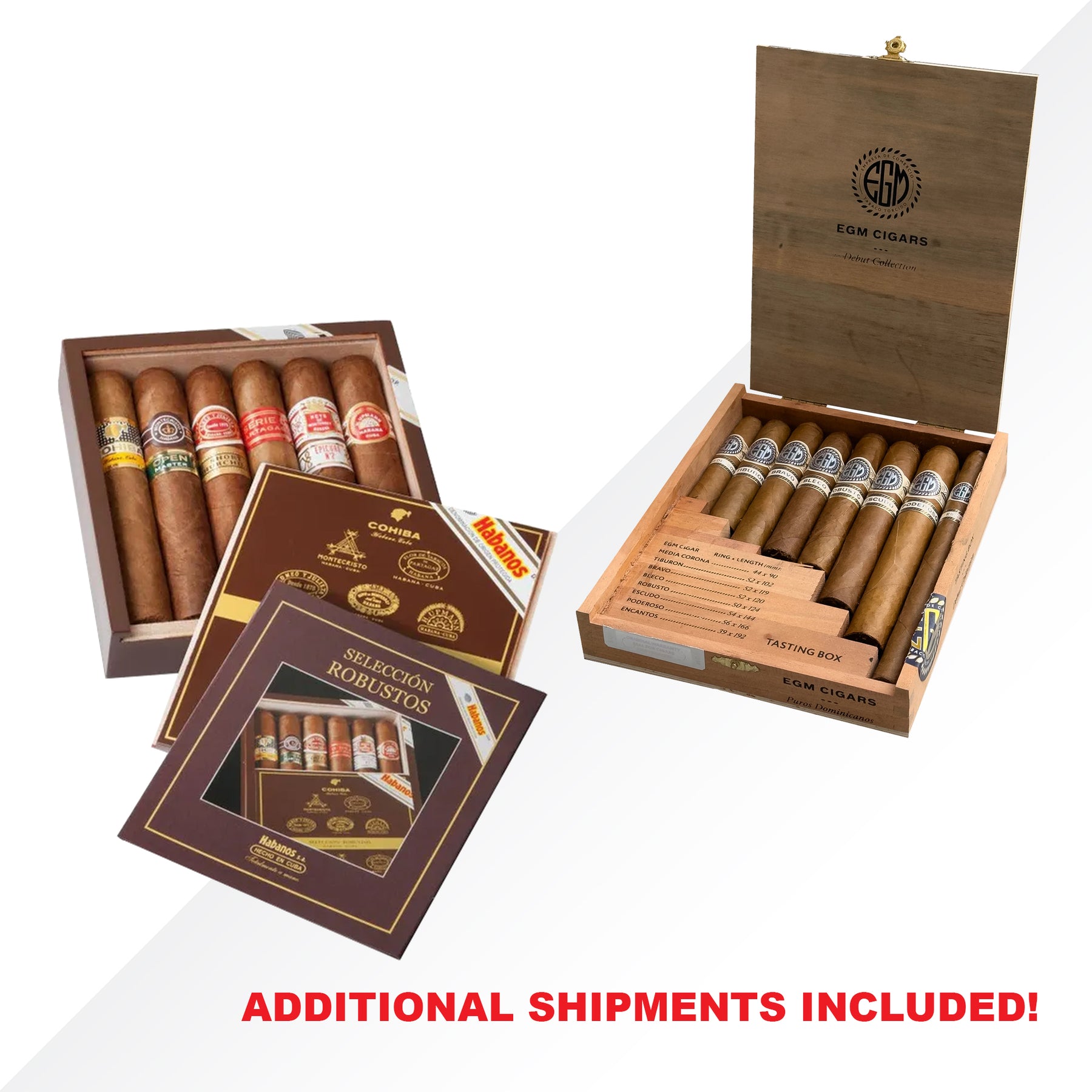Seleccion Robusto 6pcs + EGM Tasting Box 9pcs