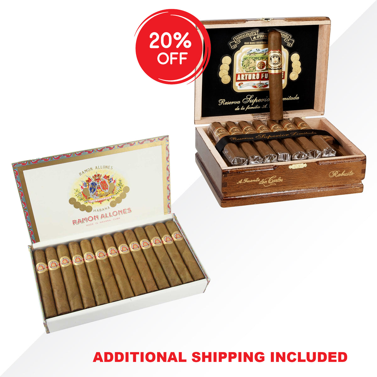 R.Allones Specially Selected + A. Fuente Don Carlos Robusto COMBO