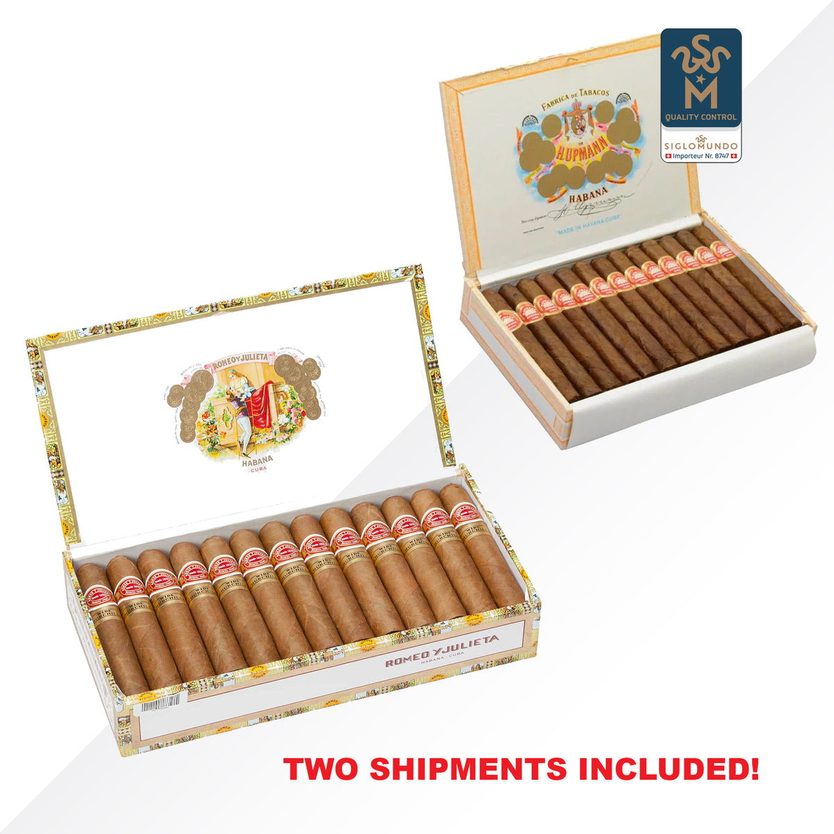Wide Churchills 25pcs + H.Upmann Epicures SGM