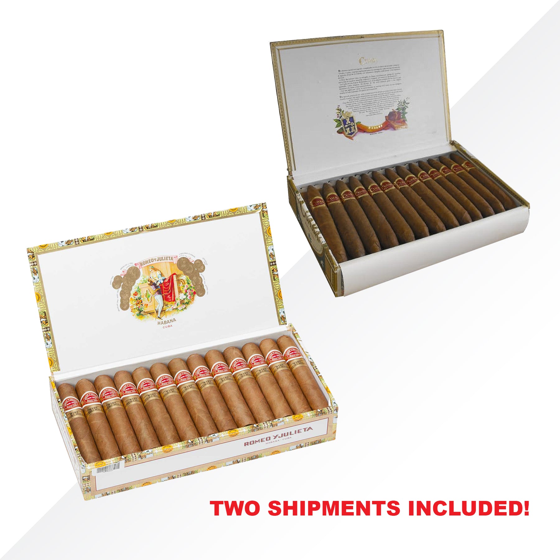 Romeo Wide Churchills 25pcs + Cuaba Exclusivos 25pcs