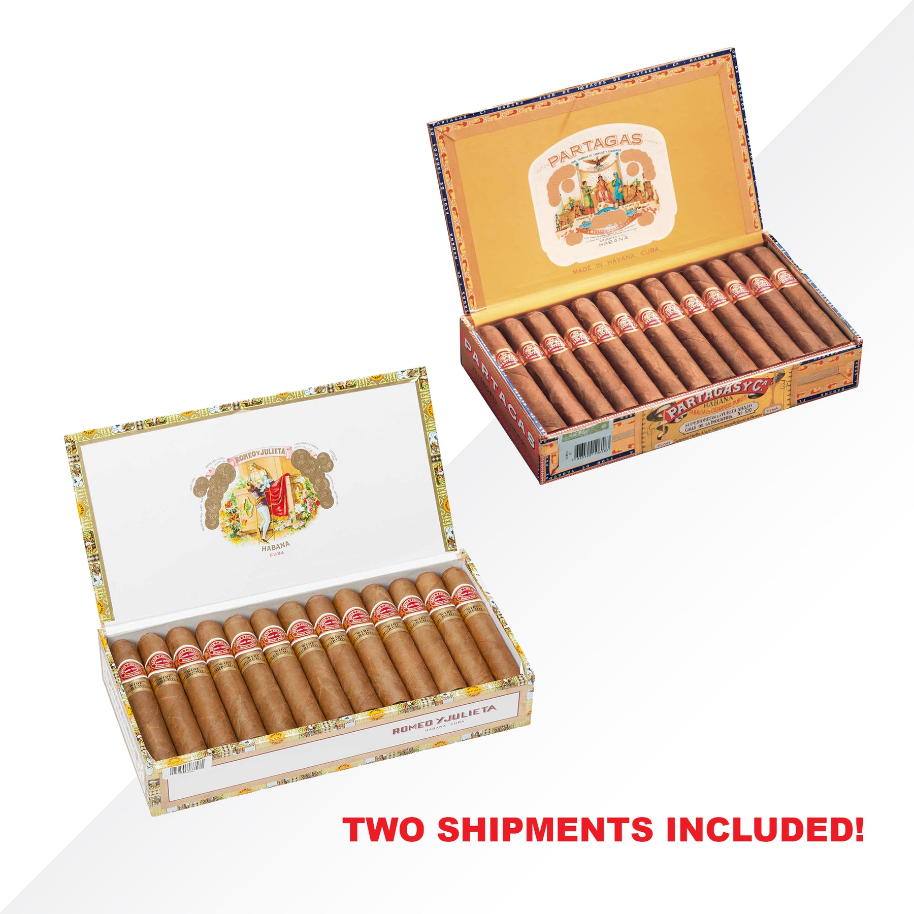Wide Churchill 25pcs + Partagas Shorts 25pcs COMBO