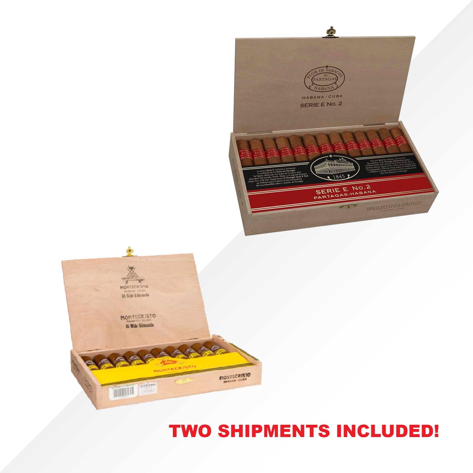 Partagas Serie E No.2 + Montecristo Wide Edmundo COMBO