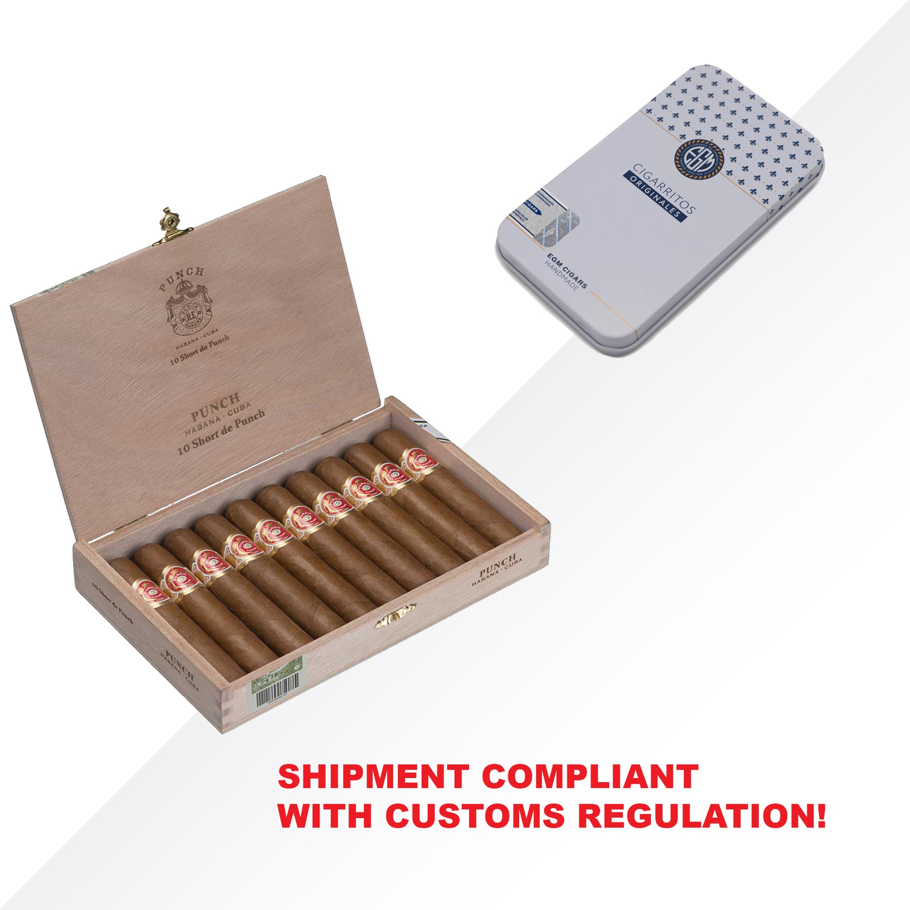 Short de Punch 10pcs + EGM Cigarritos 6pcs
